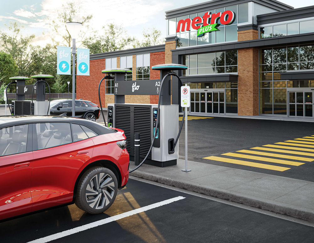 Shop and Charge: FLO and METRO to Deploy Public EV Fast Charging in Québec and Ontario